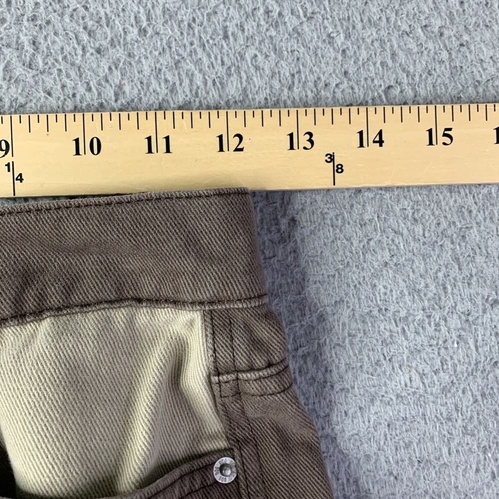 BDG Urban Outfitters COWBOY Brown Color Block Hi Rise Straight Leg Jeans 24 - Picture 4 of 14